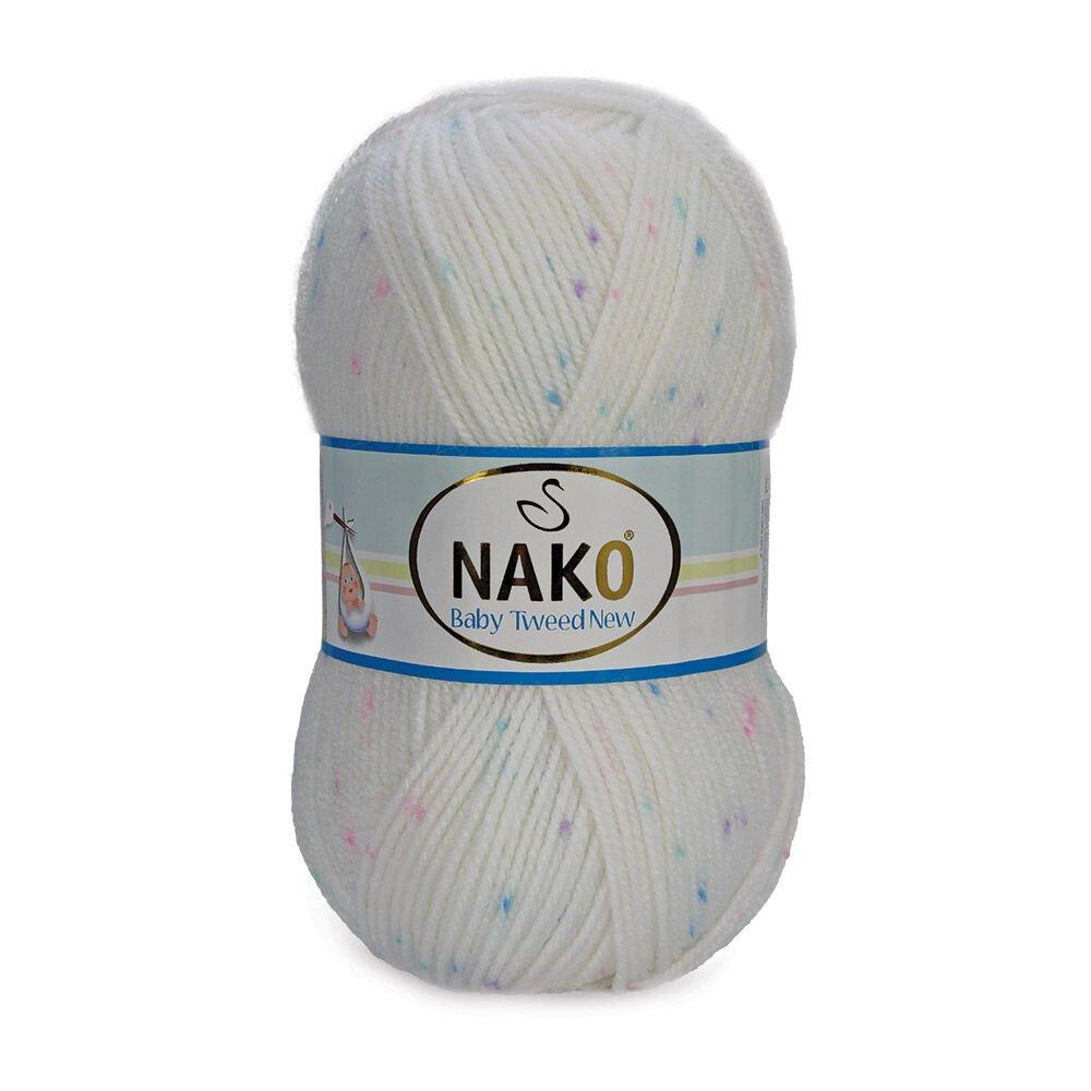 Трикотажная пряжа Nako Baby Tweed New Premium, 4 шара, 230 метров (100гр)-Мяч для ручного вязания - Разноцветный - Хобби - Акриловый жилет премиум-класса - Шарф - Шапочка - Пинетки - Сделай сам
