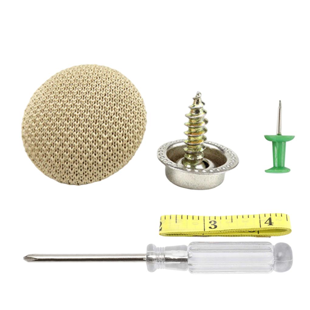 Заклепки для крыши автомобиля Ремонтные штифты для провисания потолка Фиксатор заклепки-защелки Пряжка для ткани потолка салона Отвертка Рулетка