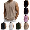 Men's Summer Solid Color Stripe Sports Vest Men's Sports Casual Vest