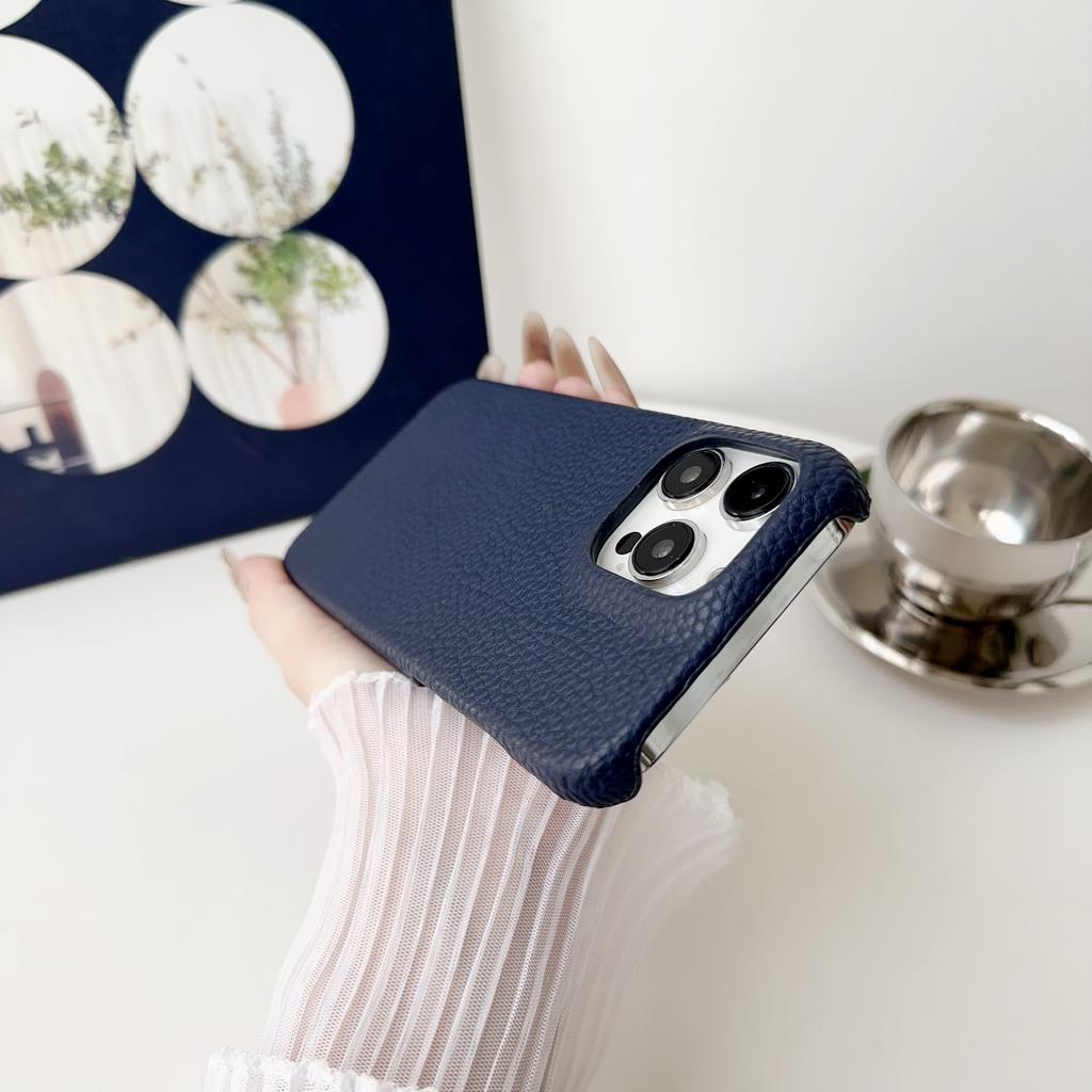 Высококачественный противоударный чехол с принтом личи для iPhone16 15 14 13 12 11 Pro Pro Max Plus Mini 7 8 XS XR Series из искусственной кожи