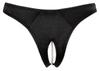 Cottelli Lingerie - Sexy Satin Panties With Pearls In The Crotch Black L