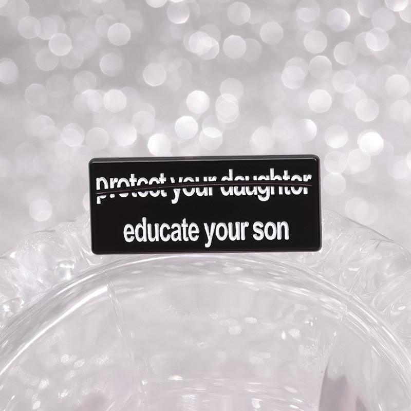 Fun And Whimsical Black Alloy Cartoon Character Brooch Ideal For Stylish Decoration And Memorabilia