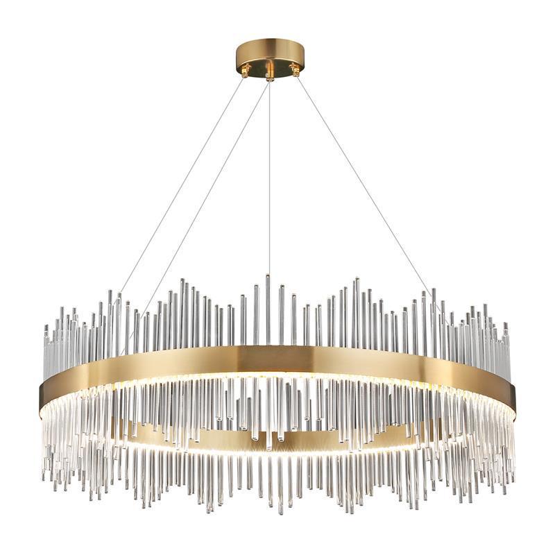 Роскошная хрустальная люстра в стиле постмодерн для гостиной, спальни или столовой — индивидуальный дизайн кольца