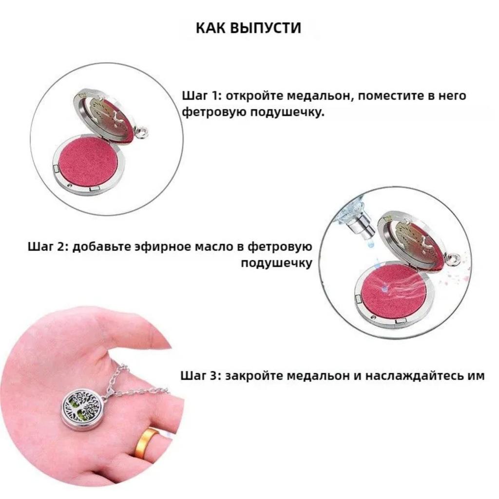 Colorful Crystal Tree Of Life Aromatherapy Necklace Perfume Oil Diffuser Chain Pendant Lockets Jewelry