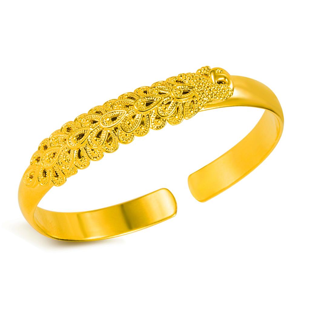 Браслет с регулировкой открытия павлина в национальном китайском стиле, тщательная ручная работа, резьба по дереву