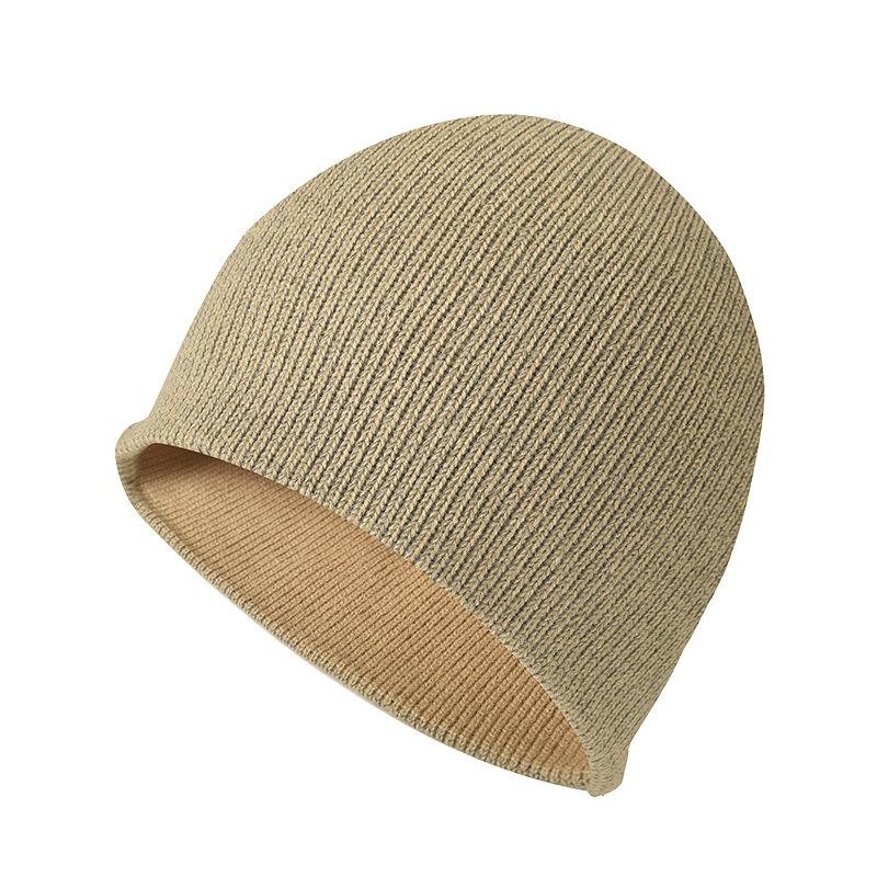 Светоотражающая вязаная шапка высокой видимости для мужчин и женщин, спортивная шапка для велоспорта и катания на лыжах, шапка для холодной погоды, теплая шерстяная шапка-бини