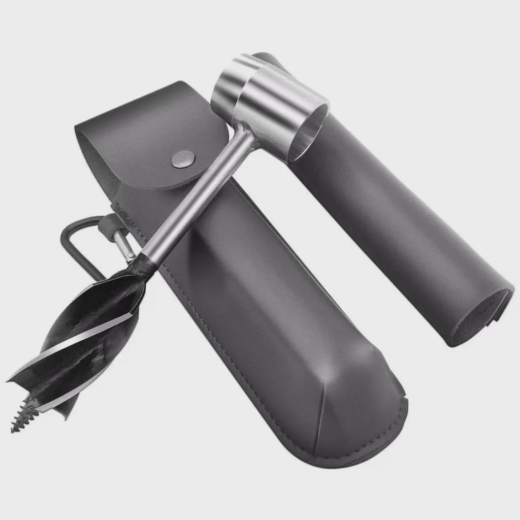 Ручной четырехлезвийный бур для обработки древесины для кемпинга, рубки леса, доставки воды и выживания на природе