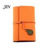 Durable Cover Notebook Faux Leather Writing Journal Notebook, 6 Ring Loose Leaf Binder, 7 Inch Diary Sketchbook with Clock Pendant for Travel Business