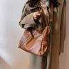 New Large Capacity Shoulder Bag for Women's Fashion Versatile Texture Elegant Temperament Handbag Advanced Sensory Qintuote Bag