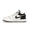 Кроссовки Air Jordan 1 Low GS White Black Kids 553560-132