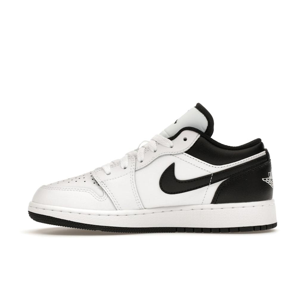 Кроссовки Air Jordan 1 Low GS White Black Kids 553560-132