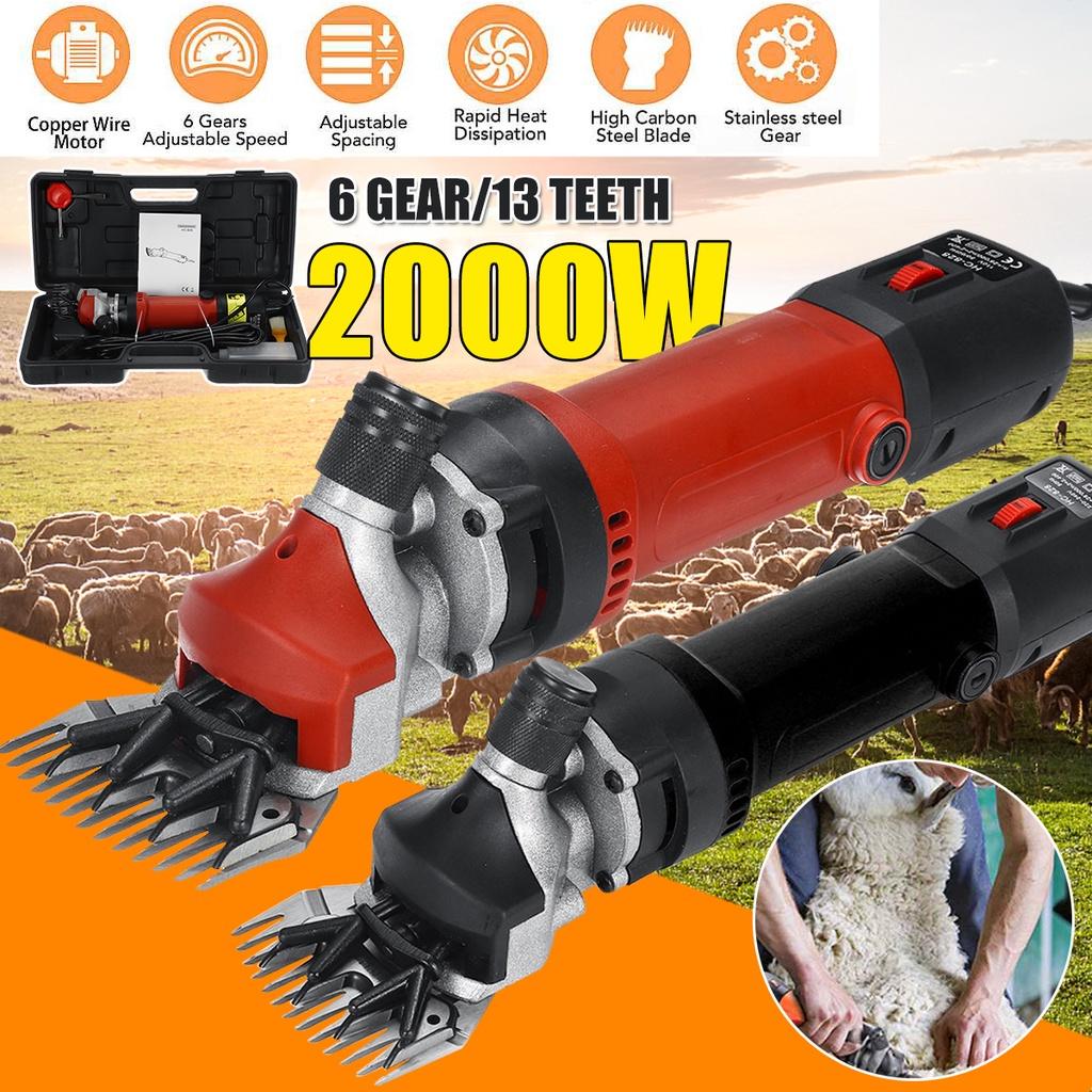 2000 Вт 220 В с гибким валом, электрическая машина для стрижки овец и коз, триммер, инструмент, ножницы для стрижки шерсти, машинка для бритья с коробкой
