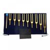 Tuning Fork Set Sound Healing Healing Therapy Therapy Tools 9 Pieces Tuning Fork Set for Relaxing 174285396417528639741852963HZ with Silicone Ha
