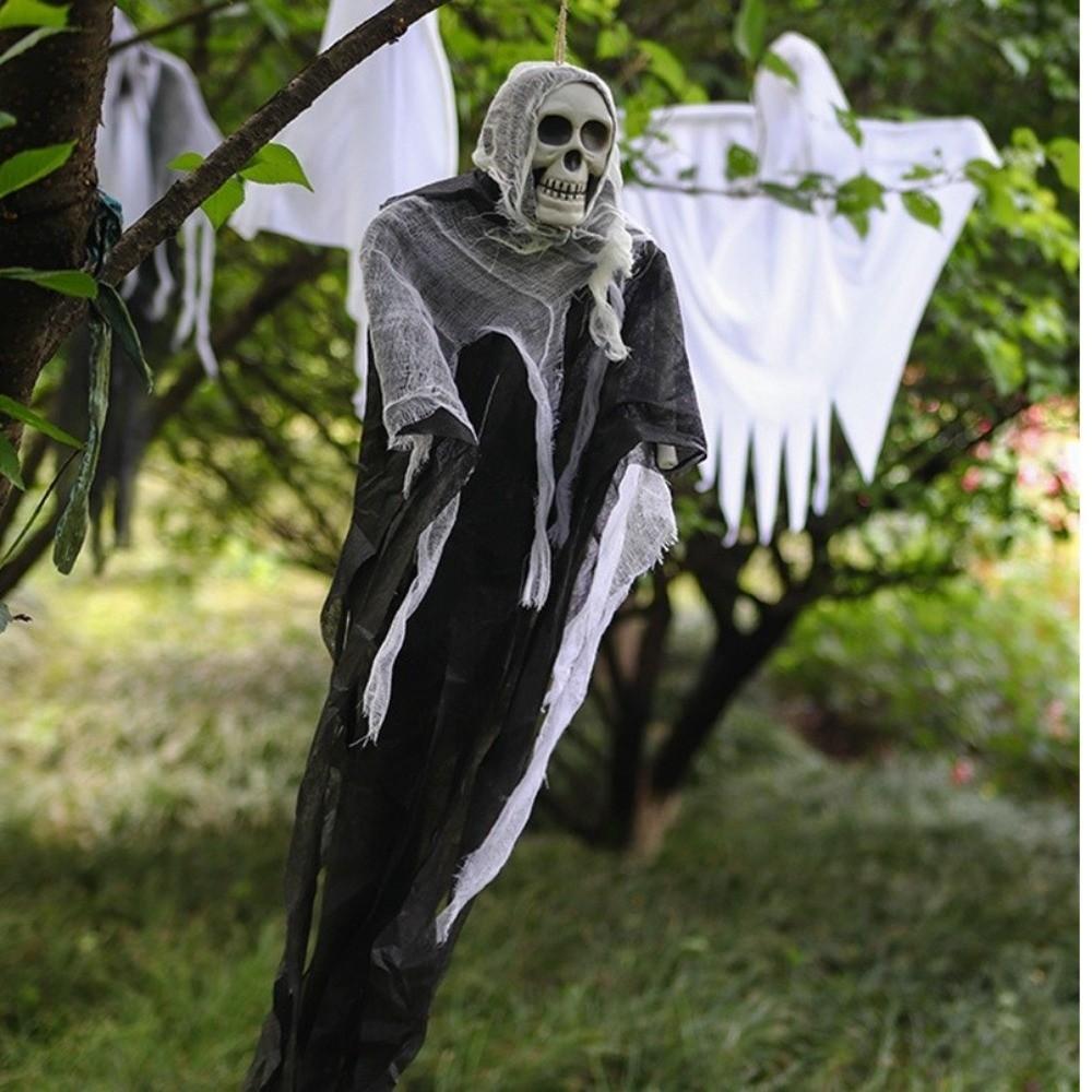 Horror Haunted House Props Party Scary Pendant Fashion Halloween Skull Decorations  Halloween Party