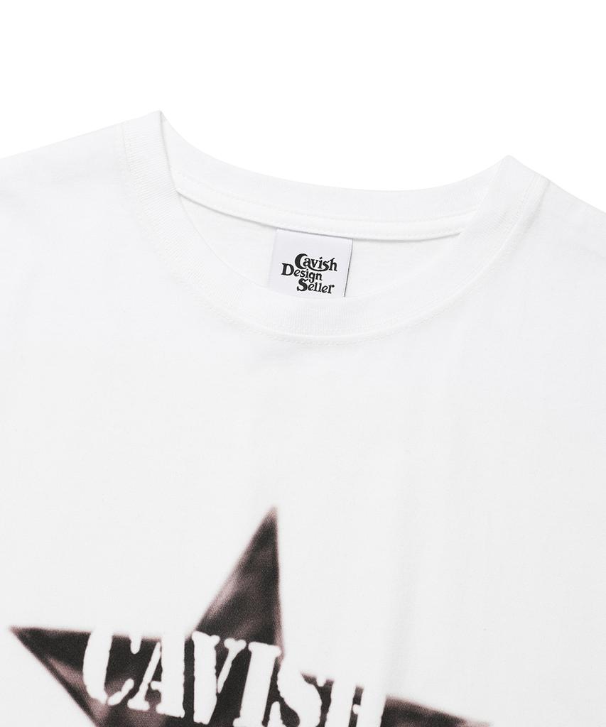 CAVISH Star Stencil Ss Tee White(Cv2Emut501A)