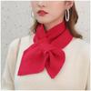 1 Pcs Women Casual Cross Fishtail Scarf Straps Shawl Ladies Autumn Winter Scarf Soft Neck Scarf Girls Knitted Sweater Bowtie
