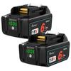 Waitley Makita BL1830 Совместимый набор из 2 18 В Цифровая индикация оставшегося заряда Емкость 6000 мАч BL1830 BL1840 BL1850 BL1890 Совместимый Makita 18 В Питание