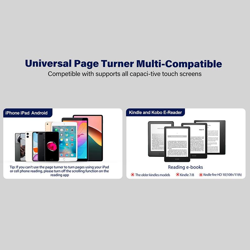 Пульт дистанционного управления для перелистывания страниц для Kindle Paperwhite Oasis Kobo Ereaders, для телефона, для записи видео, для чтения романов, кликер
