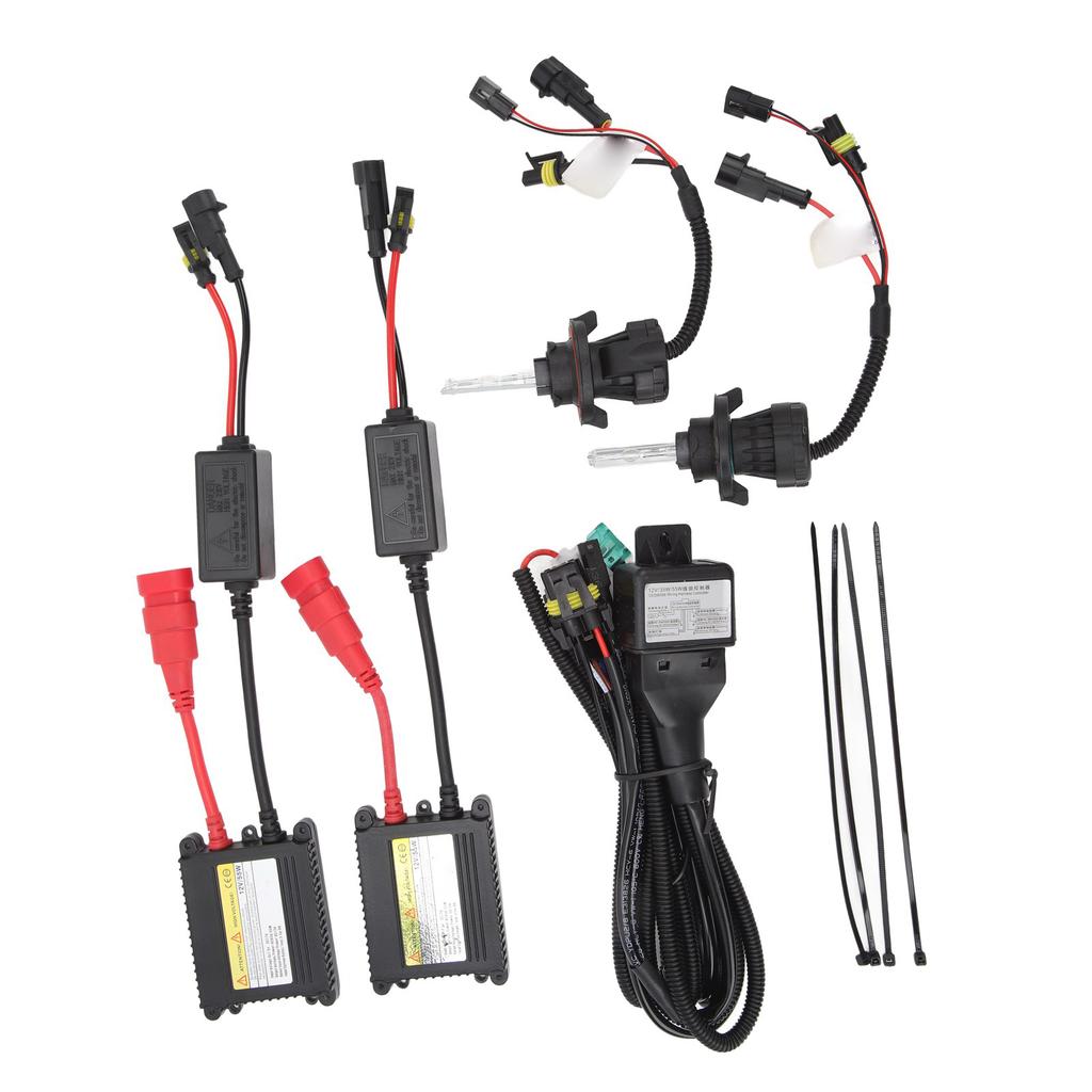 Комплект ксеноновых ламп HID DC12V 55 Вт Высокая яркость Долгий срок службы Мягкий свет Энергосбережение Для разъема H13 Автомобильные фары 6000K