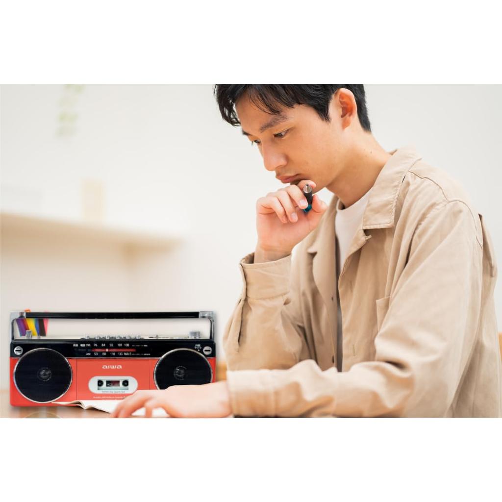 Aiwa radio cassette player audio RCP2 Red 4 AA 2 cloth set -G GAA4-RCP0002(RD) batteries,
