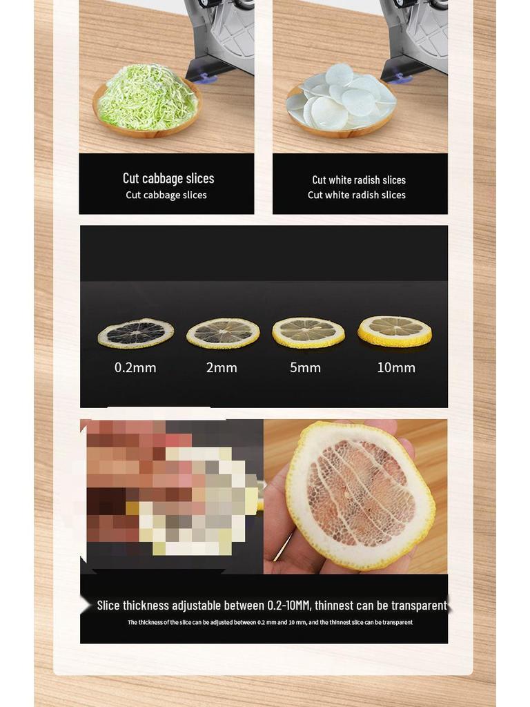 Ручная электрическая slicer из нержавеющей стали для фруктов и овощей