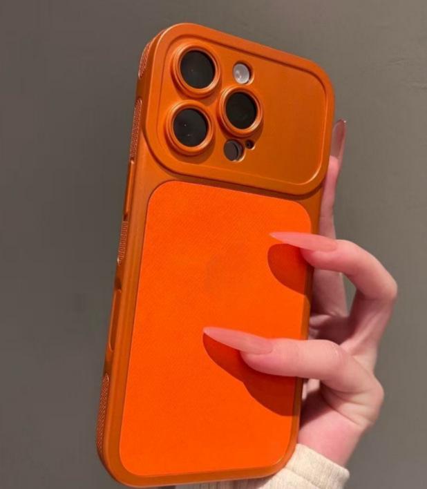 Защитный чехол с джинсовой текстурой для Apple 17 Pro/17 Pro Max с большим окном и ударопрочным корпусом однотонного цвета.