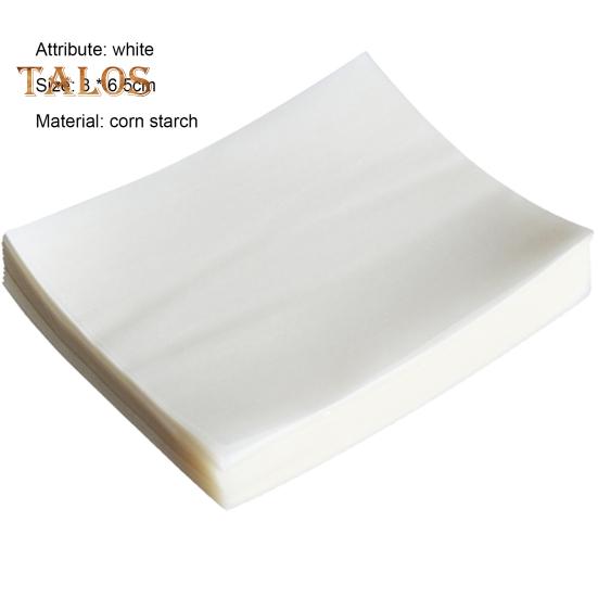 500 шт. упаковочная бумага для конфет, пищевая портативная, полезная, красивая, для изготовления шоколада, клейкая рисовая бумага для повседневной жизни