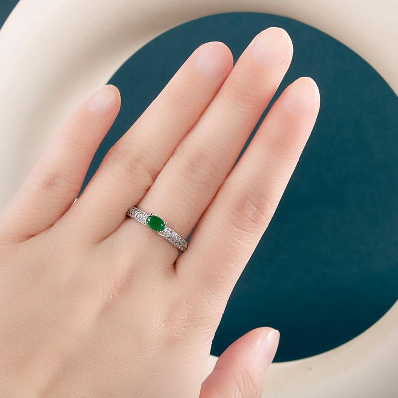 BELLA BOX Factory Wholesale Retro Female Ring Band Classic Oval Cubic Zircon Prong Setting Wedding Finger Ring For Women Gift