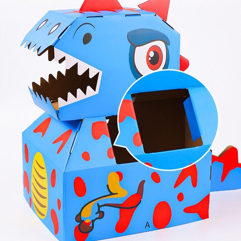 Wearable Cardboard Box Dinosaur Toy Paper  Funny   Large