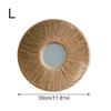 1 шт. Круглое настенное зеркало из натурального волокна, винтажное настенное зеркало из плетеной вручную джутовой веревки 30/15 см