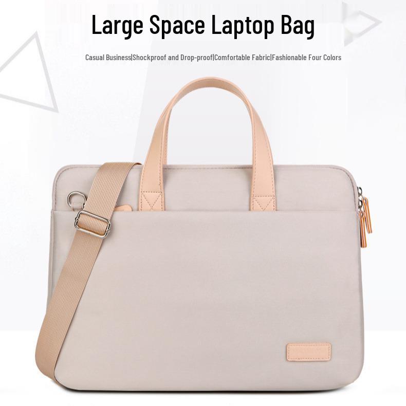 Women's Lightweight Macaron Laptop Bag, Sleek Design, Ideal for Business Commutes