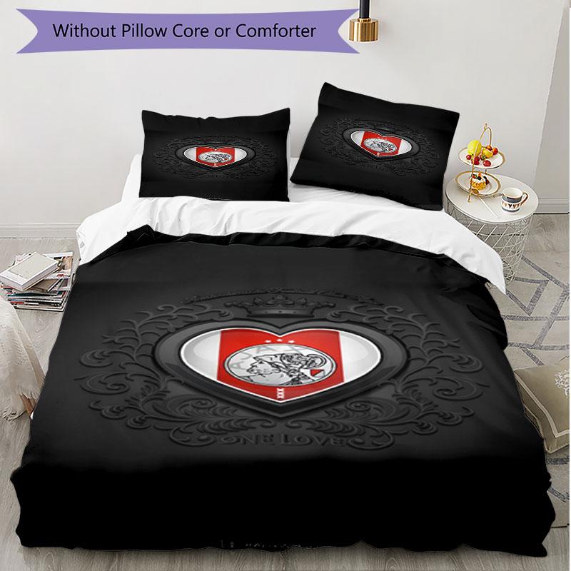 3pcs Duvet Cover Set (1*Duvet Cover + 2*Pillowcase, Without Core), Ajax Print Soft All‑Season Bedding Set, Home Bedroom Decor Gift
