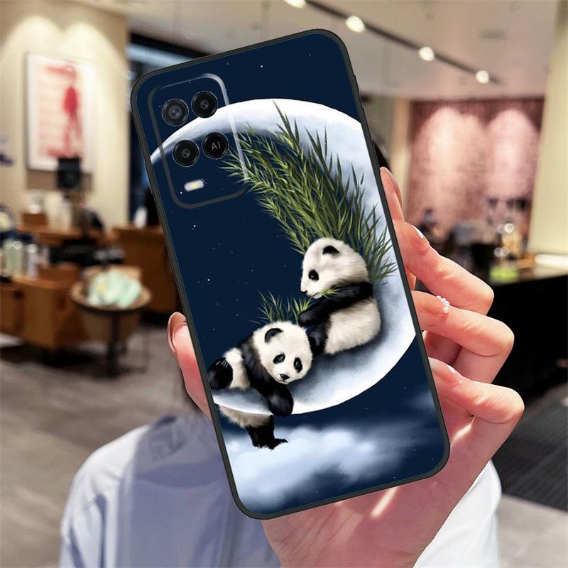 Мультяшный Милый Медведь Панда Чехол Для Oppo A40 A60 A80 A18 A38 A58 A78 A98 A16 A76 A96 A15 A17 A77 A74 A94 A54 A57S Обложка