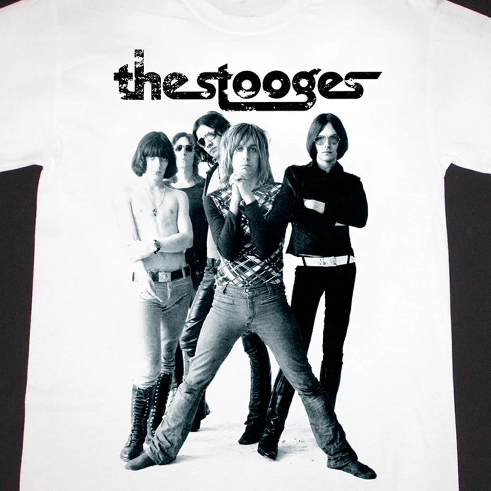 Винтажная рок-футболка The Stooges БЕЛАЯ Унисекс Все размеры от S до 5XL 2F42