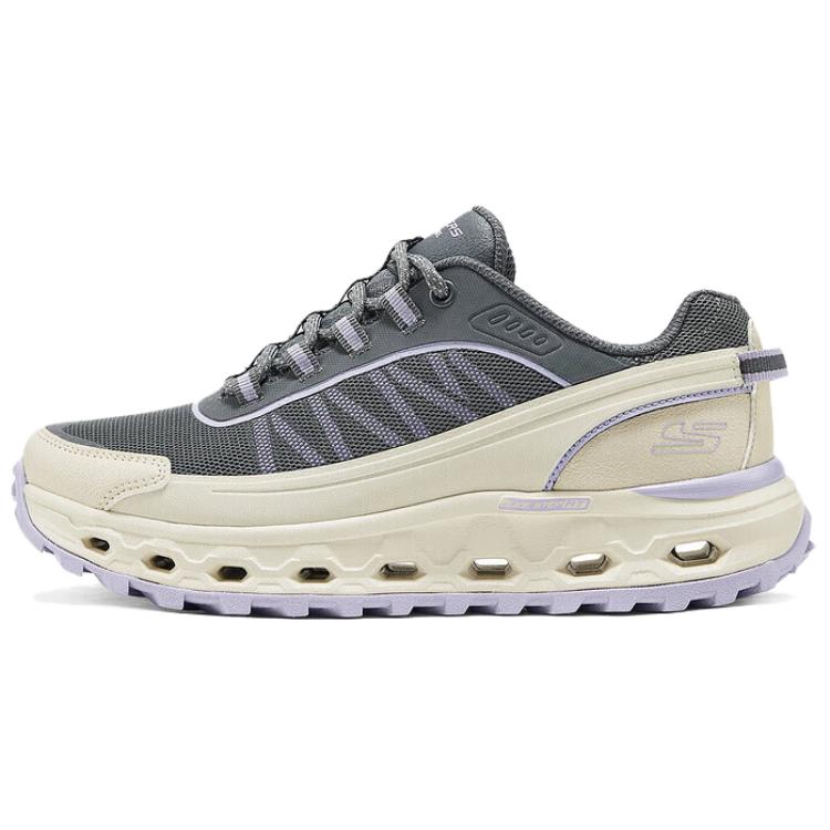 Skechers Glide-Step Мягкие Удобные Низкие Функциональные Уличные Ботинки Женские Кроссовки Светло-Серые 180049-NTGY