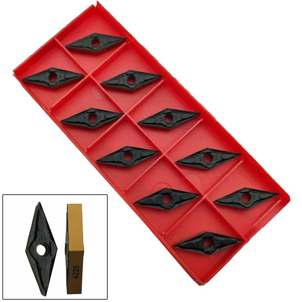 10 шт. Новые твердосплавные пластины VNMG160404-PM класса 4225 VNMG 331-PM для ЧПУ