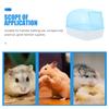 2Pcs Hamster Bath Room Plastic Transparent Dust-Proof Containers Detachable Hamster Bathing Tub Household Small Pet Dust Bath