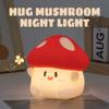 LED Night Light Cute Mushroom Night Light Kid Touch Sensor Timing USB Rechargeable for Birthday Gifts Bedroom Decor