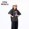 Little MO&Co. Детская хлопковая футболка с коротким рукавом и принтом Куроми для девочек