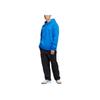 adidas Оригинальная мужская толстовка Clover FW22 с логотипом, однотонным принтом, длинными рукавами и завязками, синяя HK9866