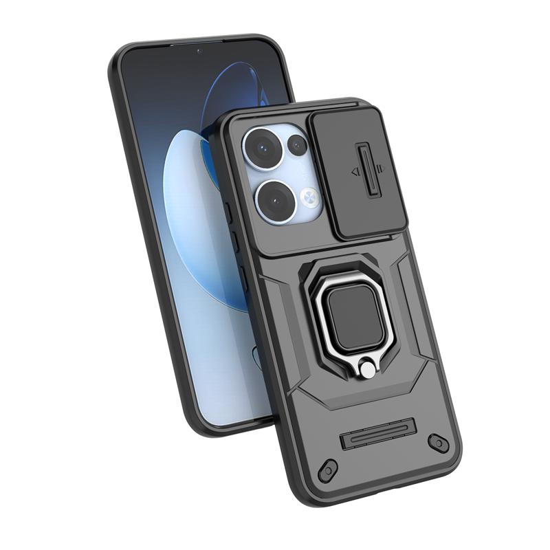 Для OPPO Reno 13 5G Чехол Магнитный Держатель Кольцо Противоударный Бронированный Чехол Для OPPO Reno13 Reno 13 Защита Объектива Funda