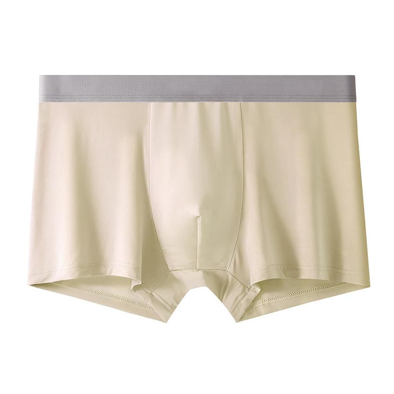 6 шт. мужского нижнего белья, мужские бесшовные боксеры Ice Silk, антибактериальные и дышащие, трусы-боксеры для подростков, короткие трусы, летние тонкие трусы-боксеры