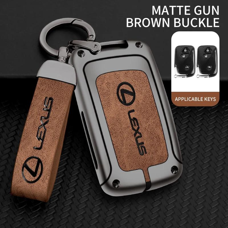 For Lexus IS250 IS300C 270 450h GX CT200H GX400 GX460 ES240 350 LS460 GS300 450h 460h Leather Car Remote Key Case Cover AEH1