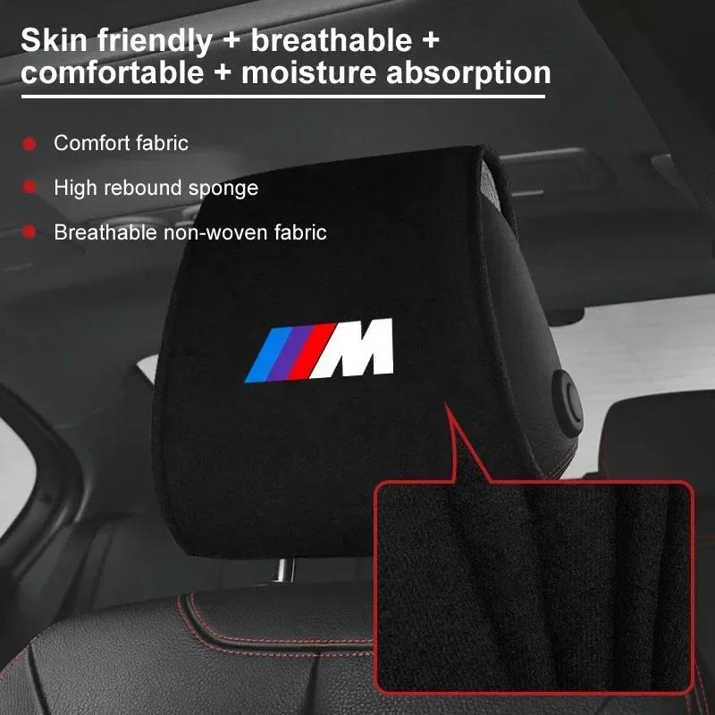 1/2 шт. Автоаксессуары Защитные чехлы на подголовник сиденья для BMW M X1 X3 X5 X6 X7 E34 E36 E39 E46 F10 F20 Z4 Performance
