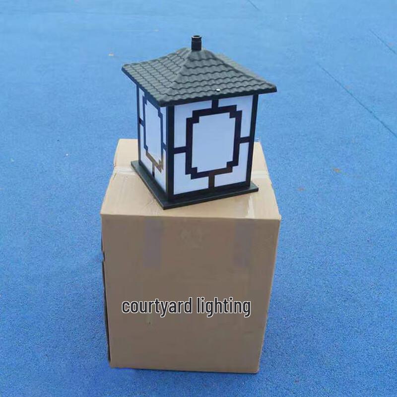 XINGSUI Outdoor Retro Chinese Style LED Courtyard Lamp