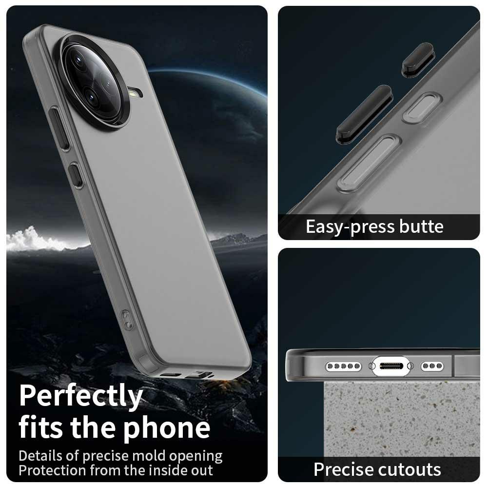 Для Xiaomi Poco F7 Ultra 5G/Redmi K80 Pro 5G Чехол PC+TPU+PET Матовый Противоударный Задняя Крышка Телефона