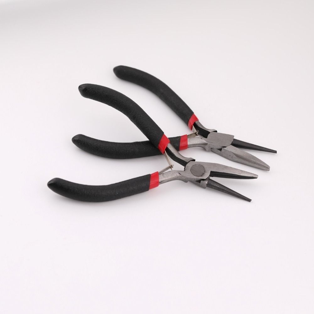 Черные щипцы для ювелирных изделий Инструменты Плоскогубцы-зажимы Плоскогубцы с острыми носами Щипцы для наращивания волос Бисероплетение