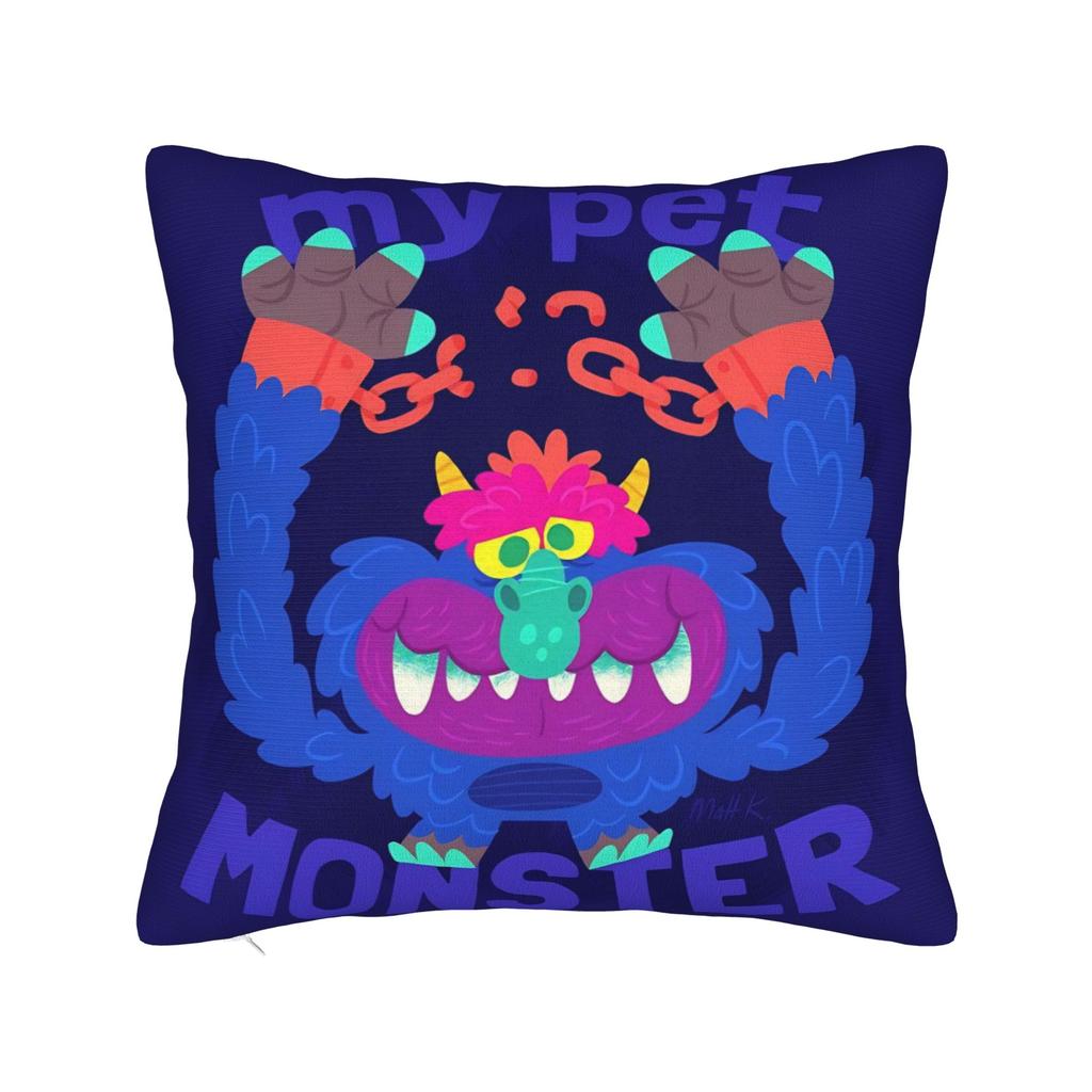 Decorative Pillowcase My Pet Monsters Cartoon Merchandise Home Throw Pillow Case Cover Zipper MultiSize