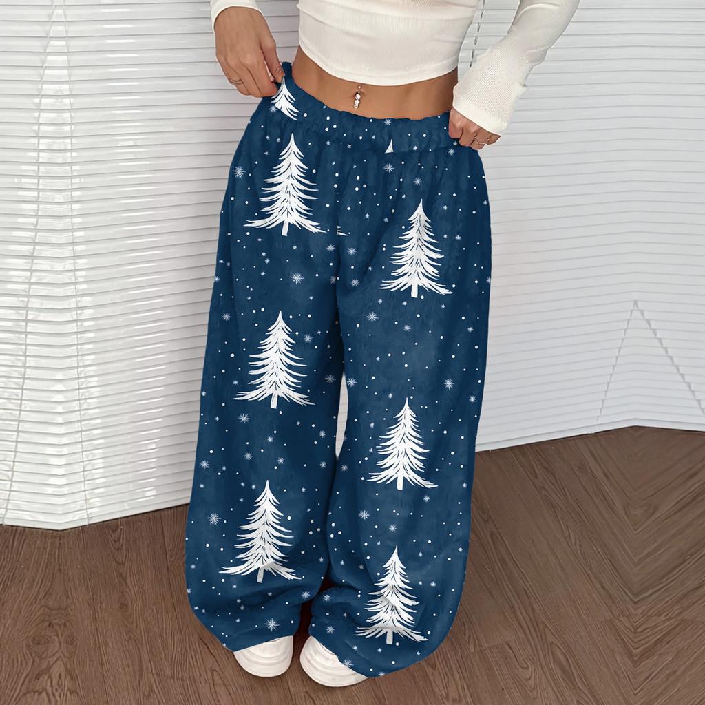 Женские повседневные и модные брюки с эластичной талией, свободные, с широкими штанинами