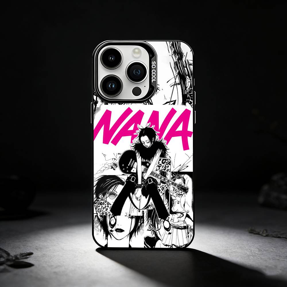 A-Аниме N-Нана Осаки Чехол для телефона Для iPhone 17,16,15,14,13,12,11 Plus,Pro Max,XS,Цветной серебряный чехол для телефона